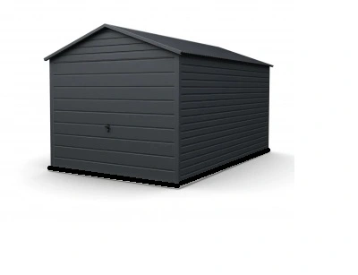 czarny garaz blaszany